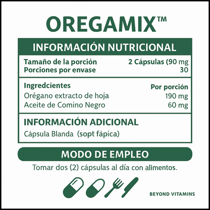 Alimora OregaMix: Aceite de Orégano Medicinal