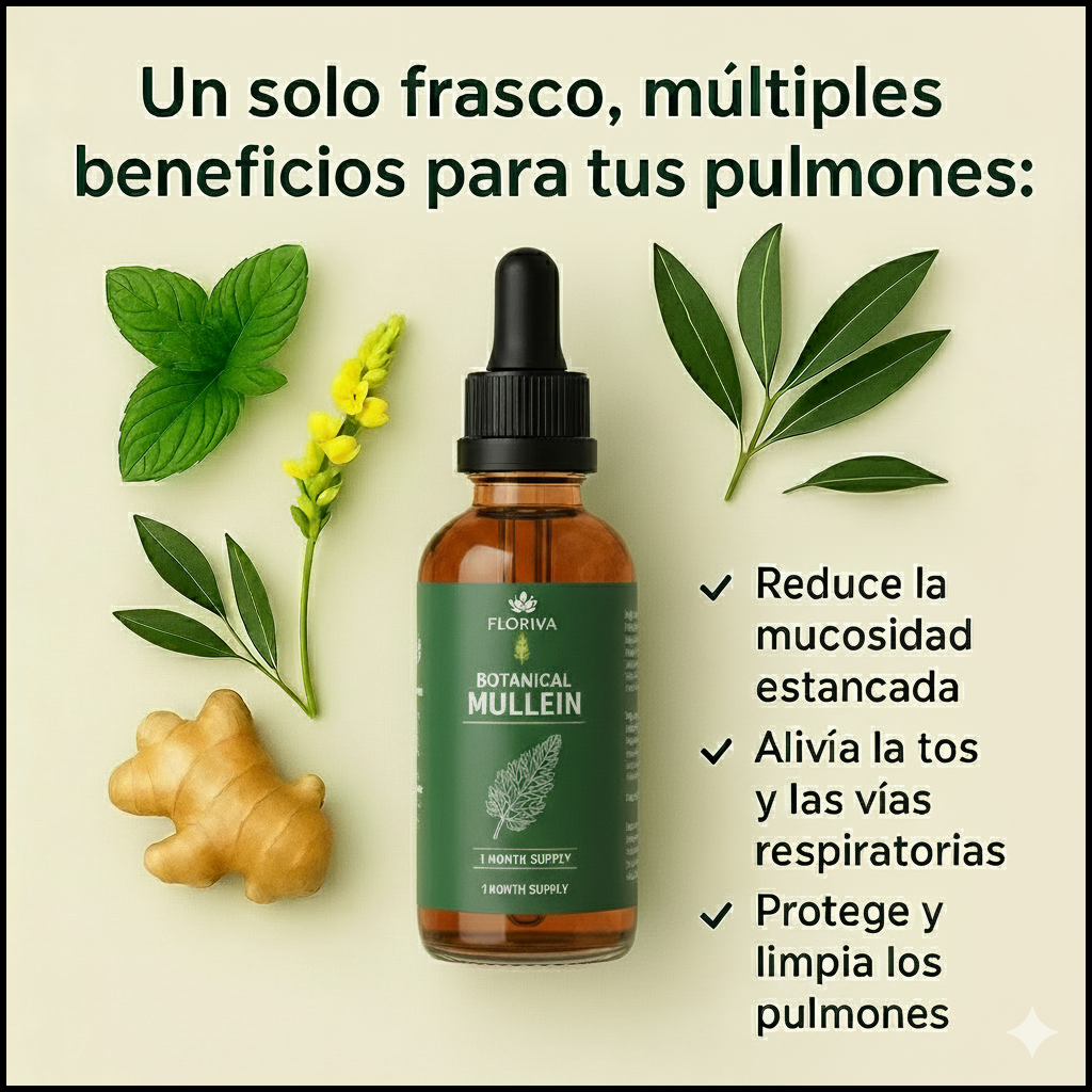 Cuidado Pulmonar 100% Natural | FlorivaLabs